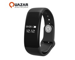 QUAZAR Clever Watch Non-Stop Activity többfunkciós okosóra, aktivitás- és pulzusmérővel, híváskijelzővel fekete